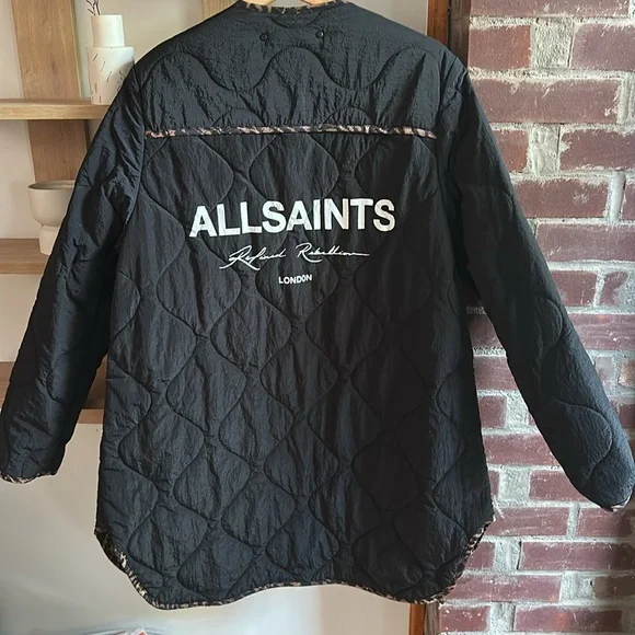 All Saints • Phyllis Reversible Leopard Print Jacket - Picture 5 of 7